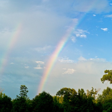 Battle of the Neches Memorial Day 37 - Double Rainbows at the Site 2